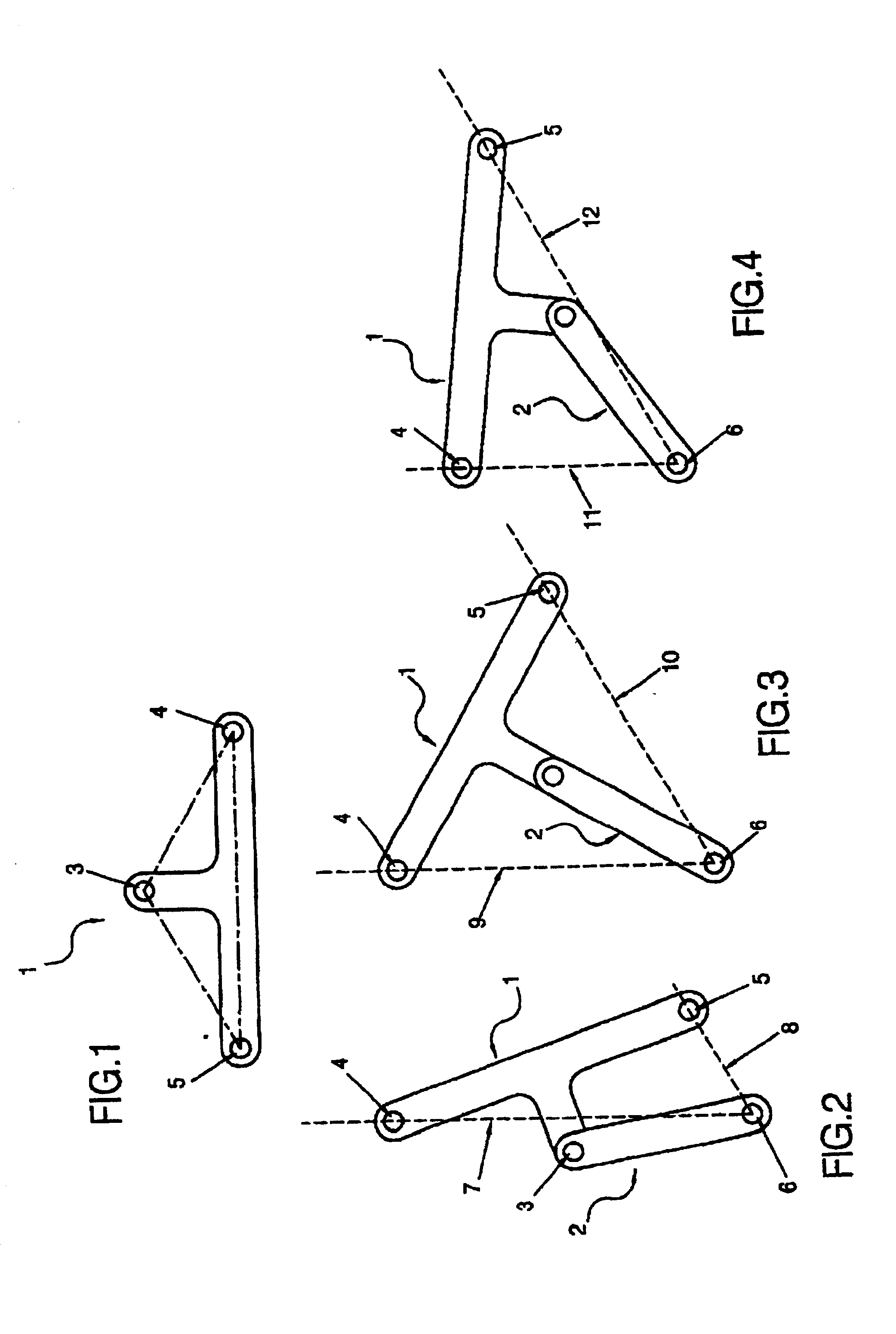 Loop assemblies having a central link