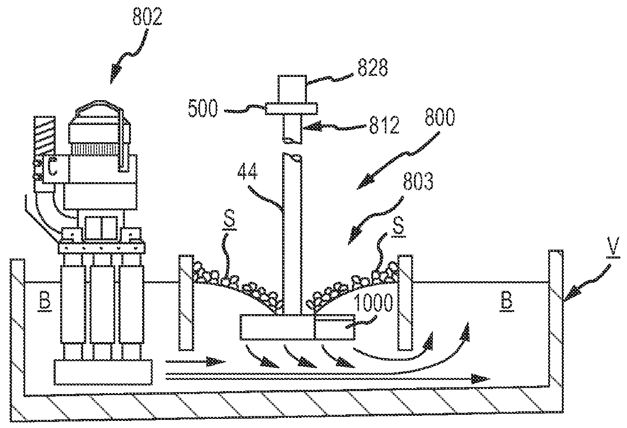 Rotor and rotor shaft for molten metal