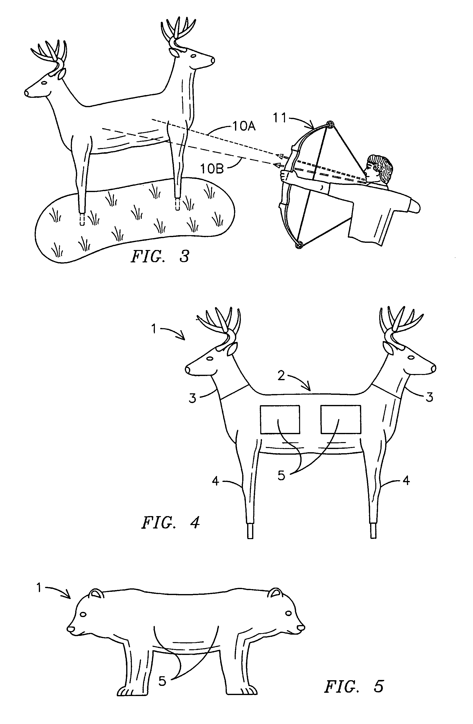 Three-dimensional archery target with multiple vital target areas