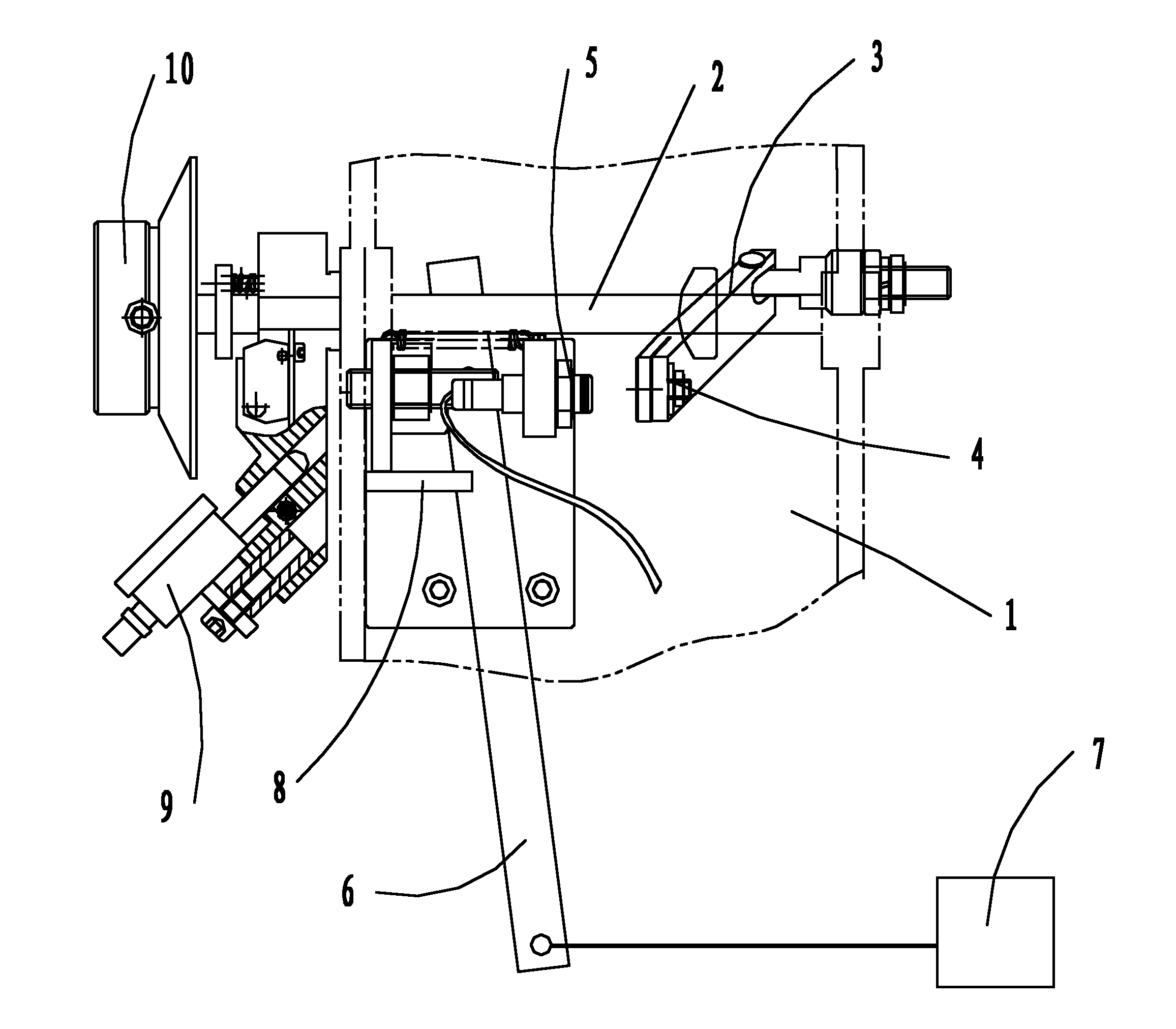 Automatic stop mechanism of honing machine