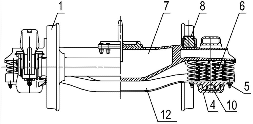 Railway Freight Car Axlebox Suspension Swing Bogie