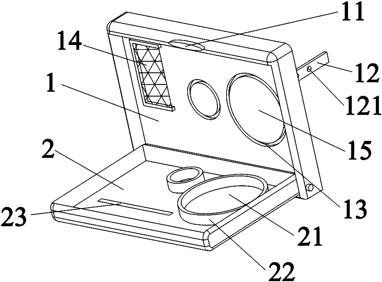 Multi-functional storage stack of automotive interior