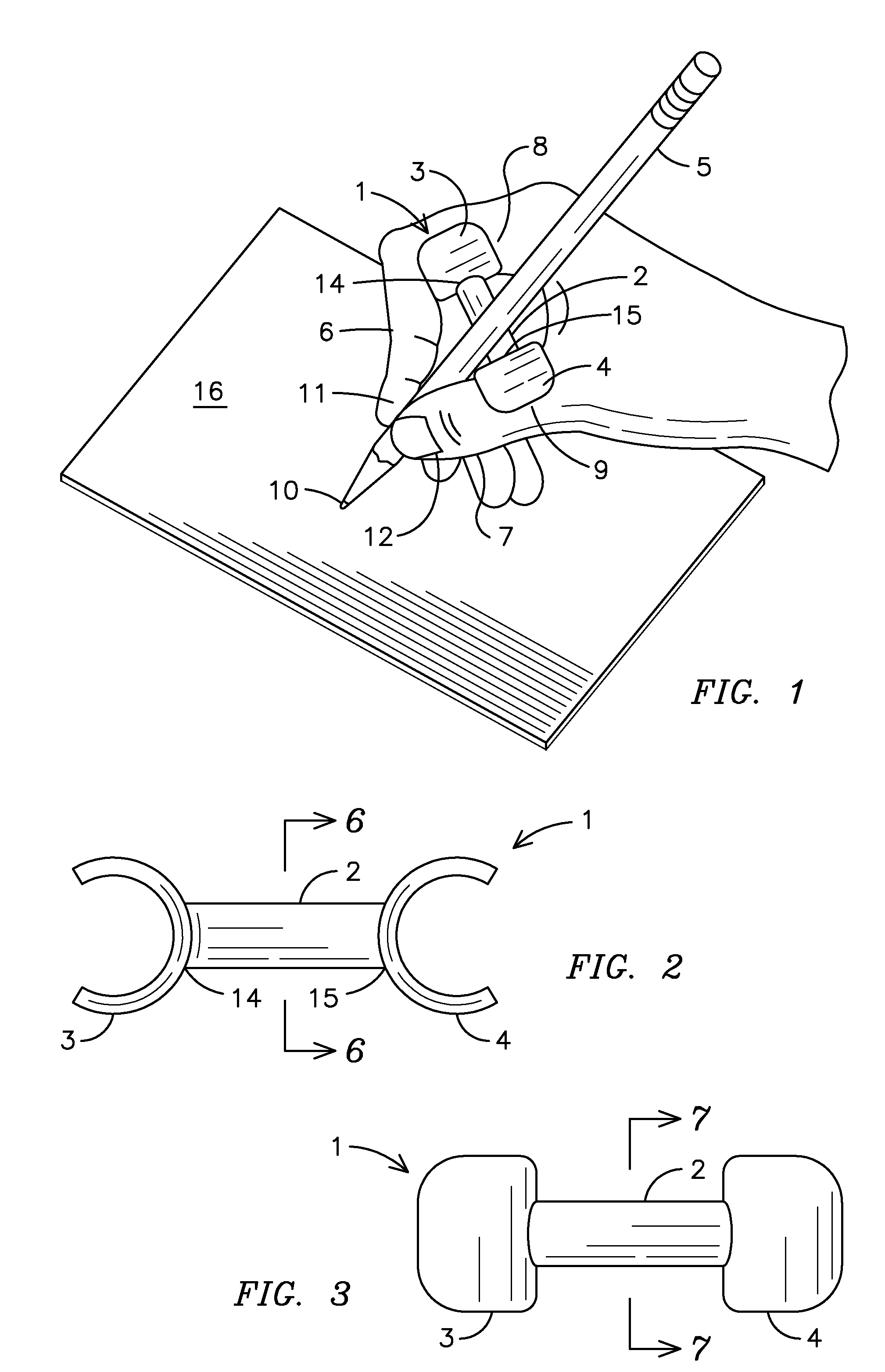 Writing aid device and method