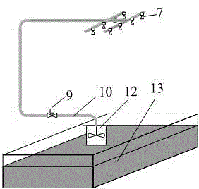 Experimental device for simulating dynamic characteristics of high-voltage transmission conductor under action of downburst