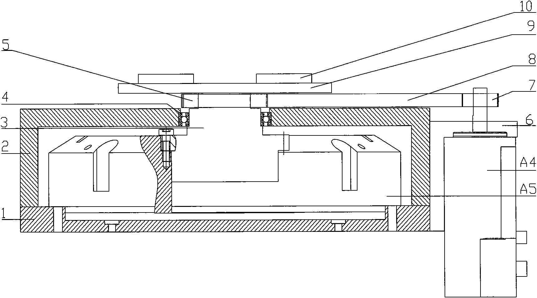 Graduation device for detecting surface shape of aspheric optical element