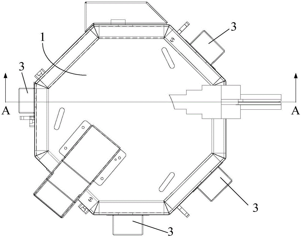 Ventilating structure for air cooling accelerator shielding container and container/vehicle check equipment