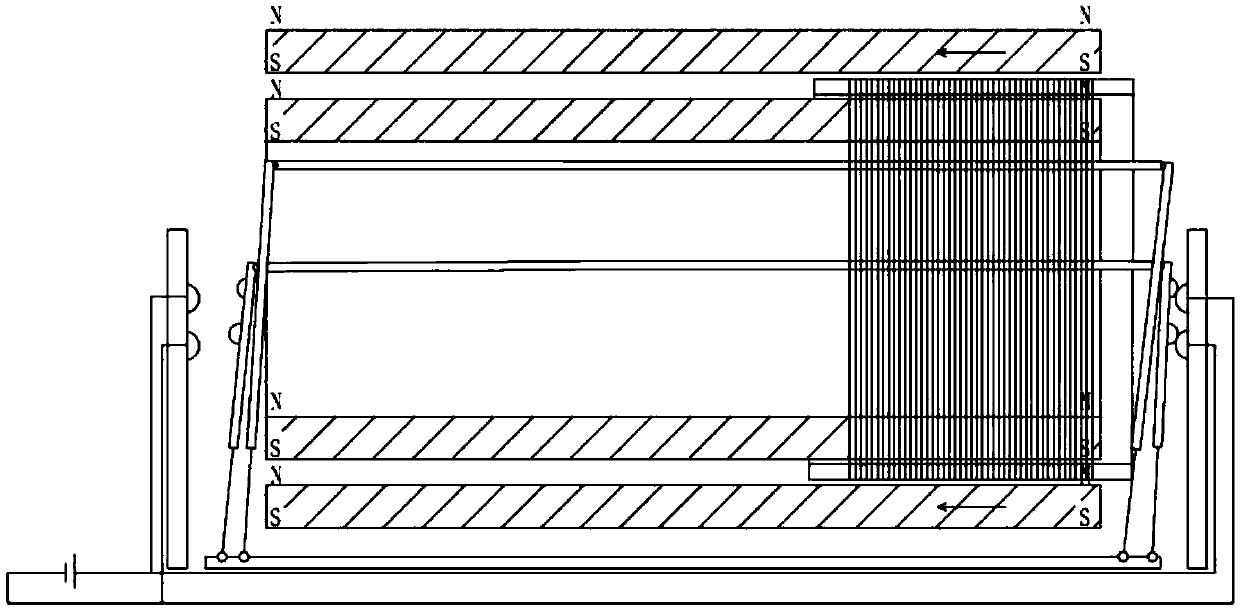 A direct current reciprocating thruster