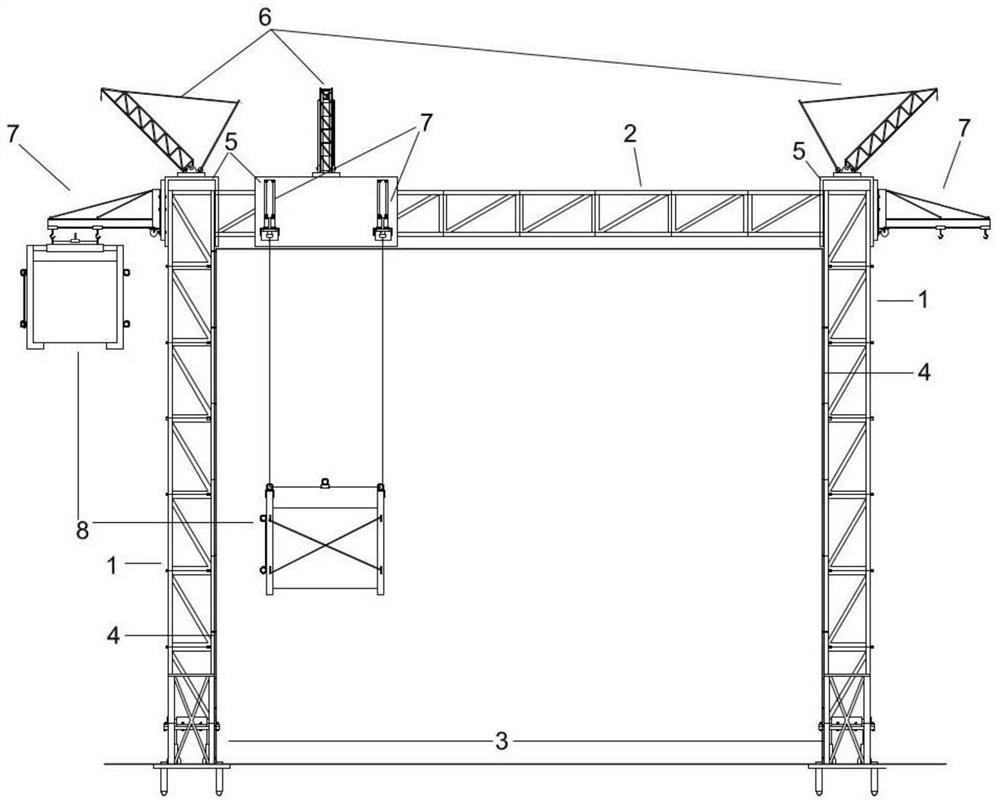 Integrated hoisting system applied to prefabricated components and hoisting method thereof