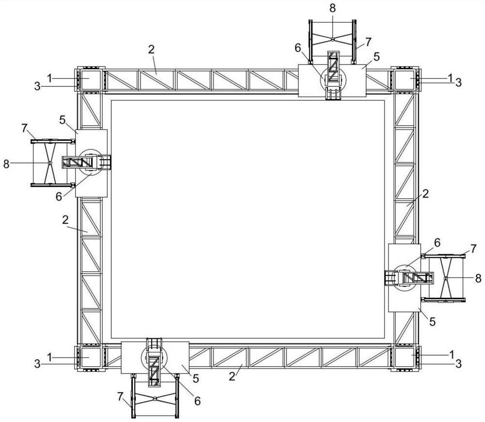 Integrated hoisting system applied to prefabricated components and hoisting method thereof