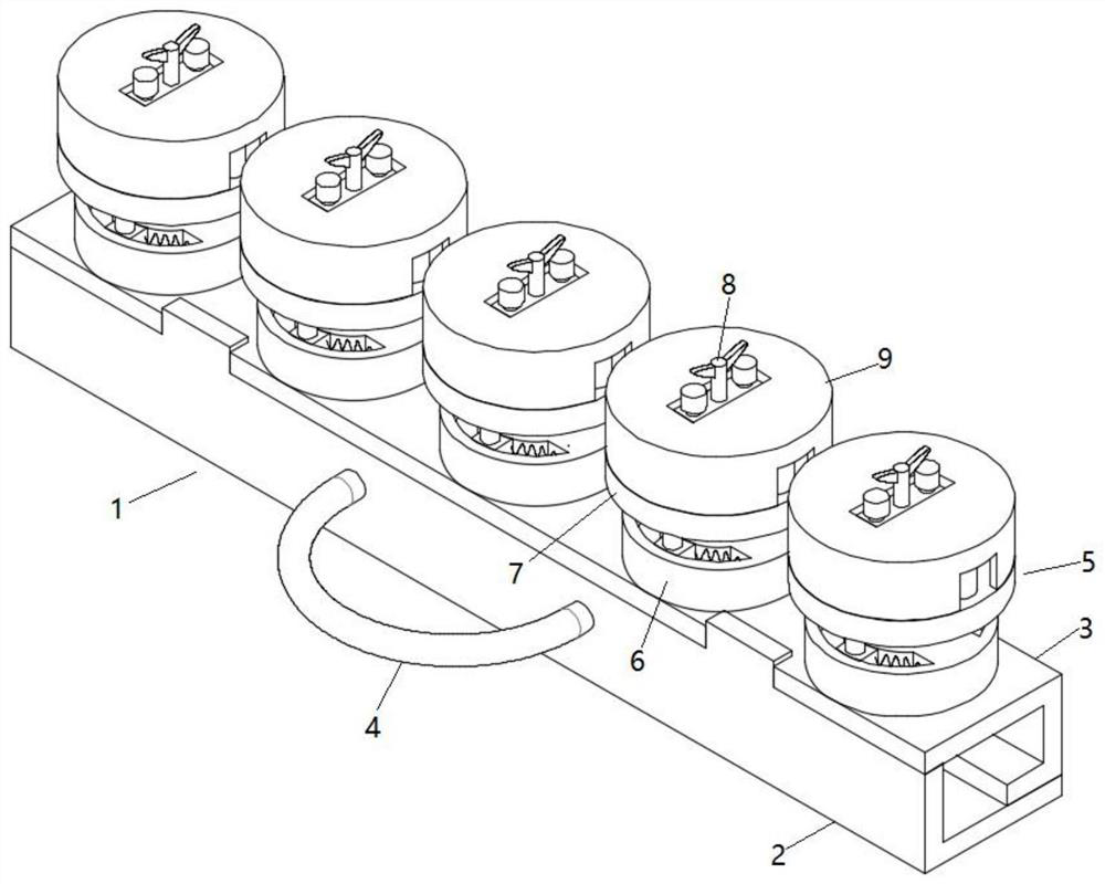 Telegraph pole-based communication cable fixing device