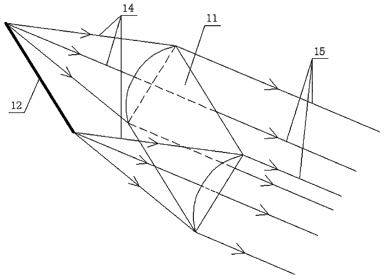 A shading type calligraphy row and column alignment device