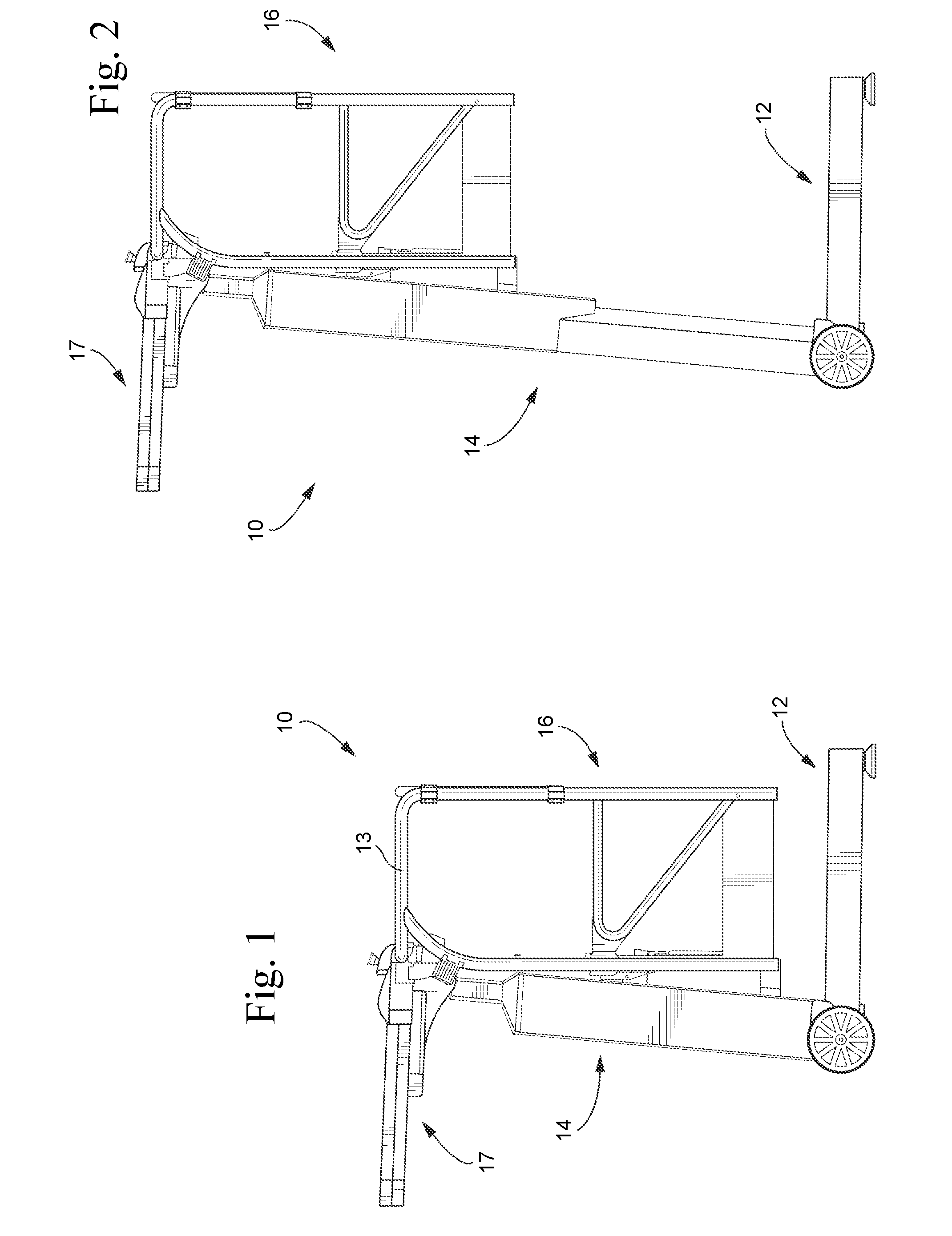 Mast lift with screw drive and gas strut