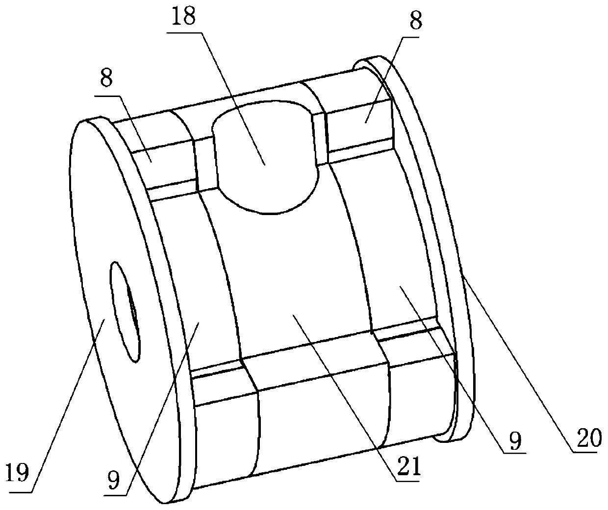 Low-temperature back-field magnet and high-temperature superconductive unit alternating-current loss measuring device