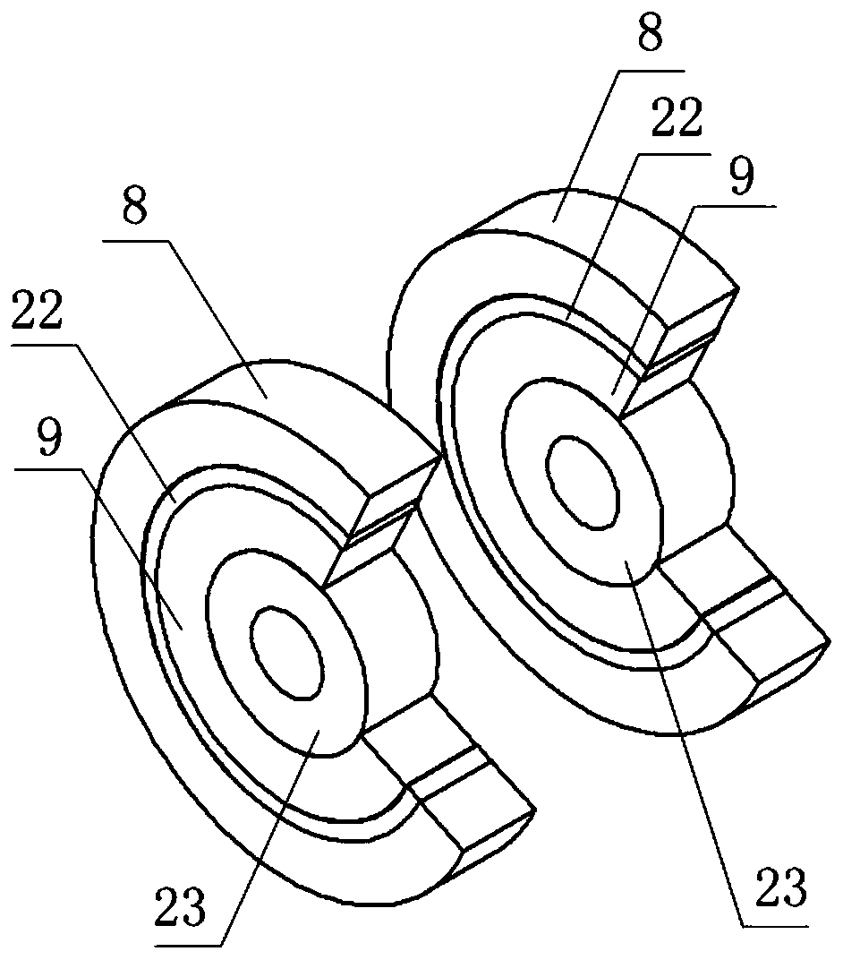 Low-temperature back-field magnet and high-temperature superconductive unit alternating-current loss measuring device