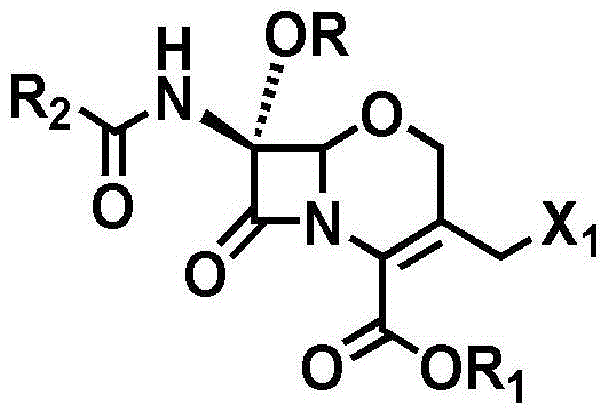 Novel method for preparing 1-oxacephalosporin derivative