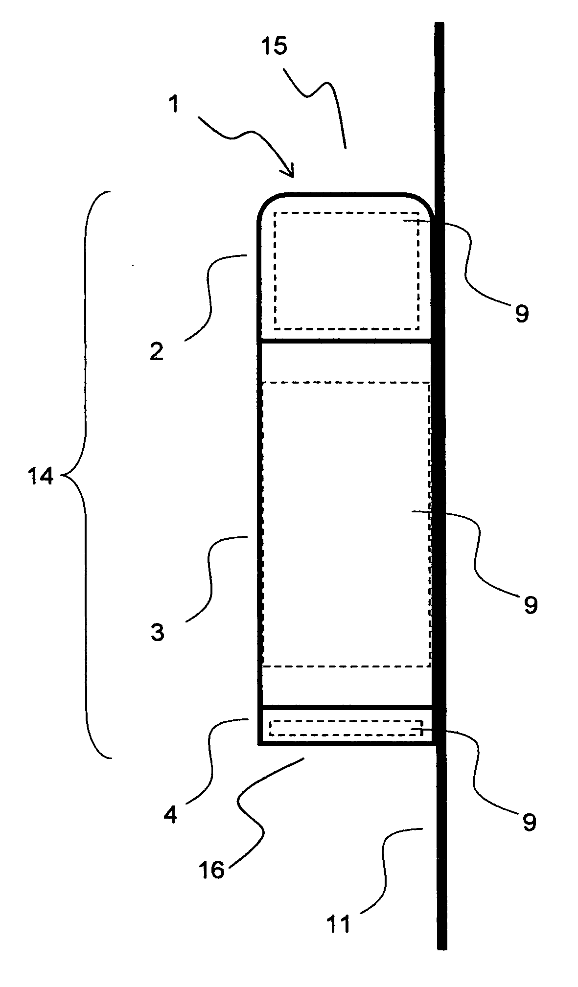 Dispenser with magnetized elements