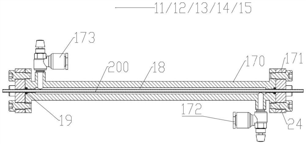 Continuous modification equipment and hydrophilic modification method of e-ptfe hollow fiber membrane