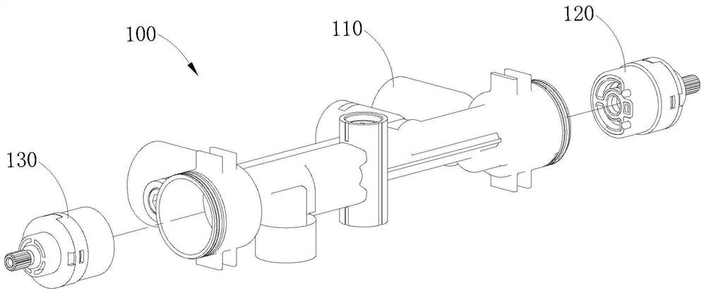 Shower faucet main body and shower equipment