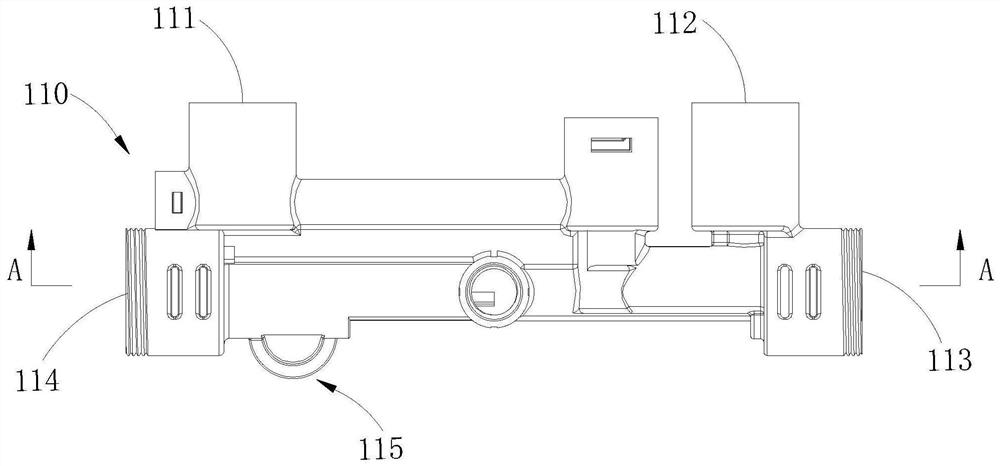 Shower faucet main body and shower equipment