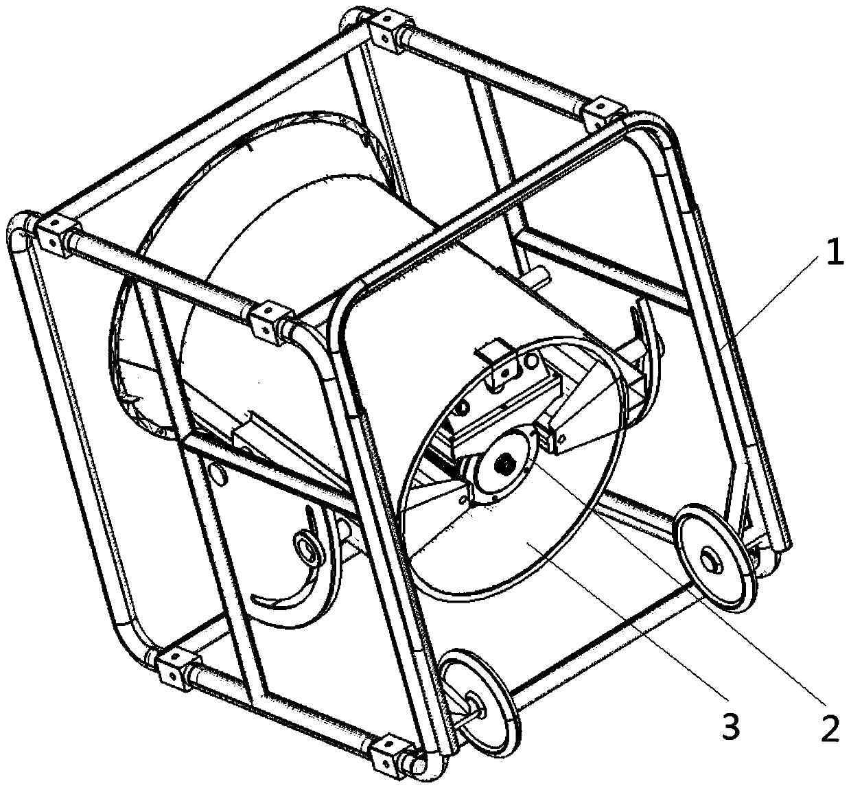 Lightweight fire-fighting movable induced draft fan