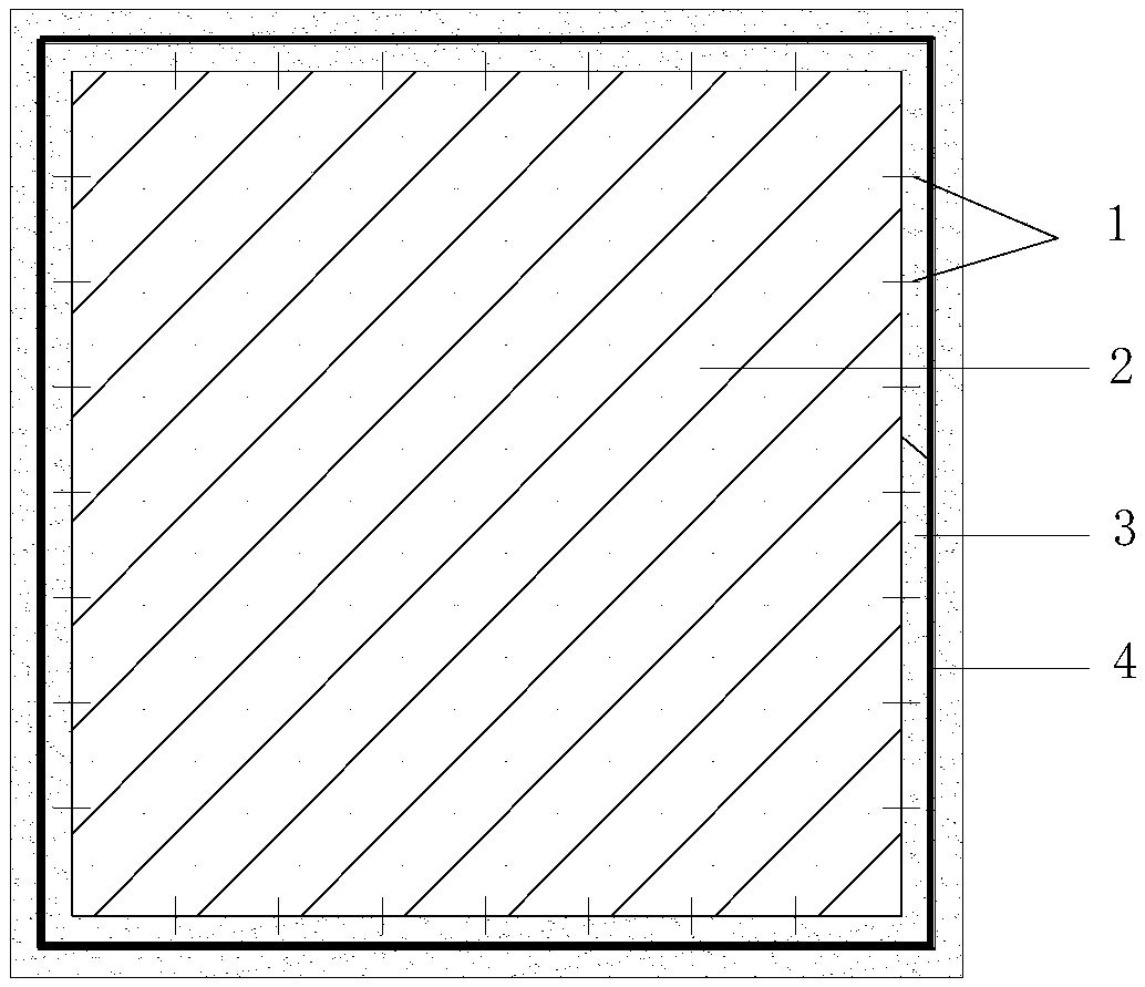 A kind of preparation method of TRC formwork reinforced concrete column