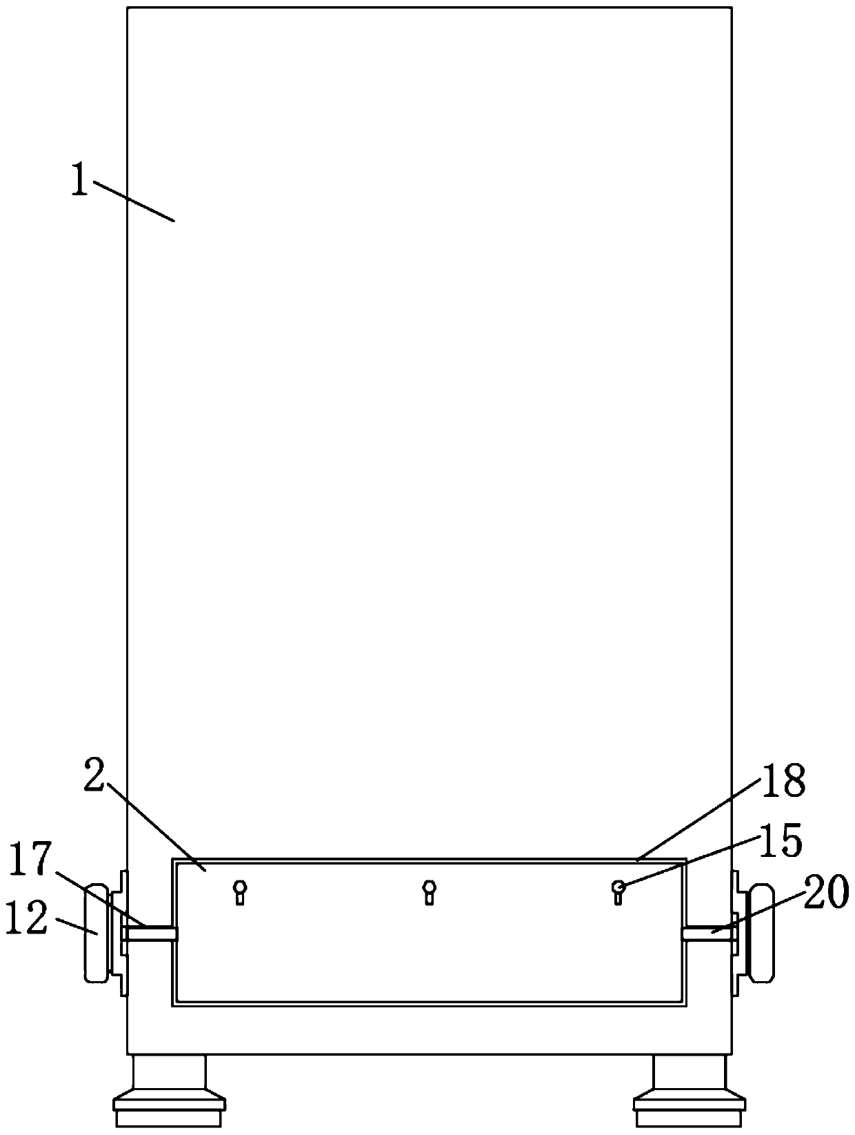 Heat dissipation system for high-low voltage complete power distribution equipment