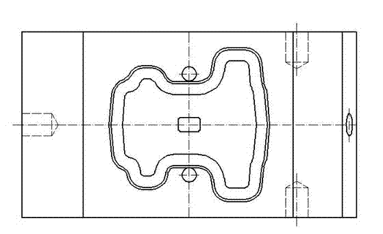 Forging method for flange type ball valve cover