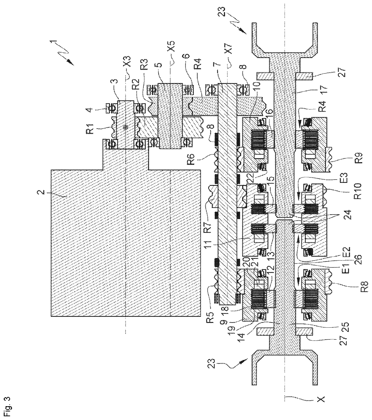 Torque transmission device for a motor vehicle