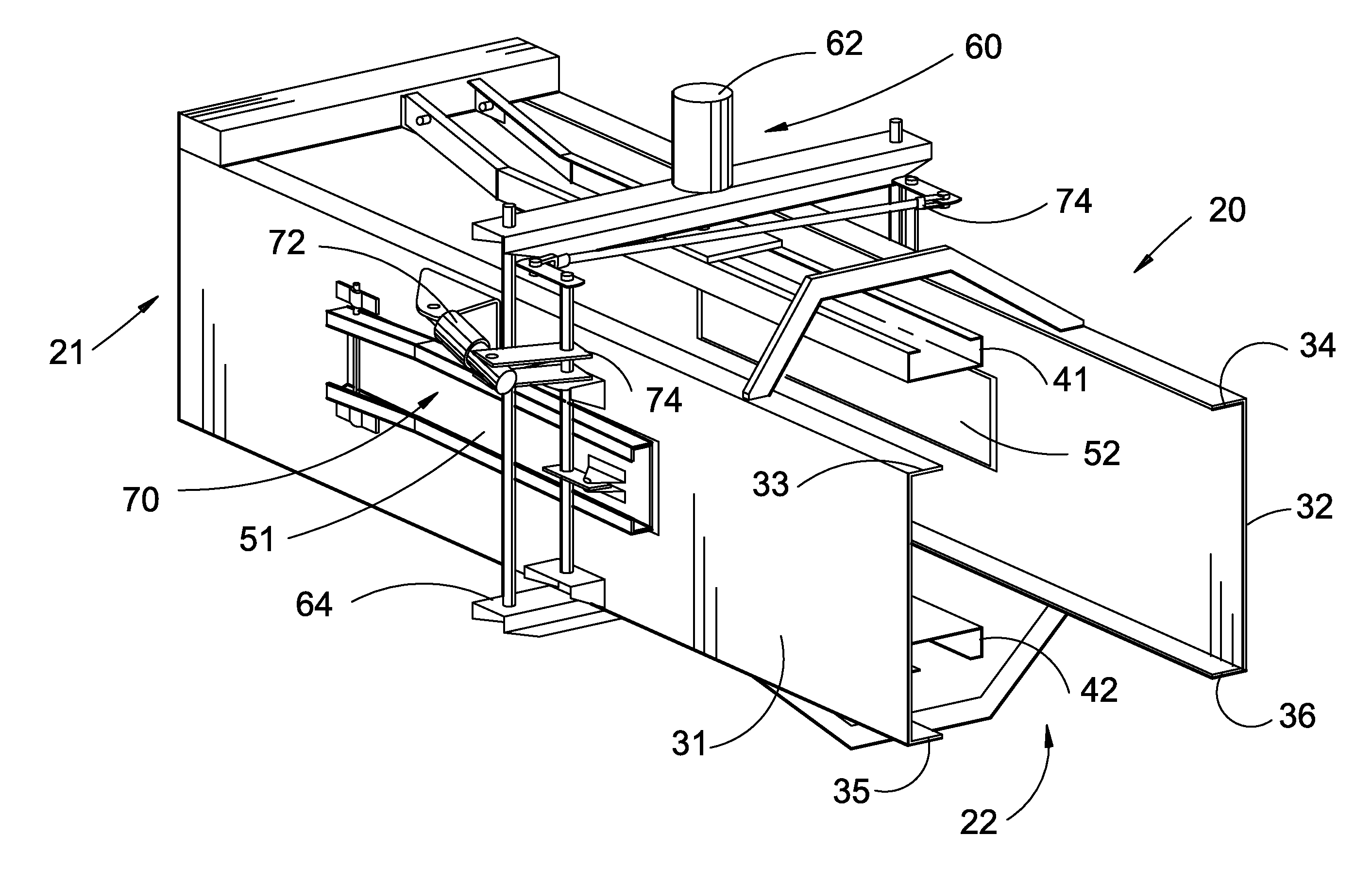 Hydraulically or manually controlled side tension rails to control bale length variation in a 14" x 18" square bale chamber