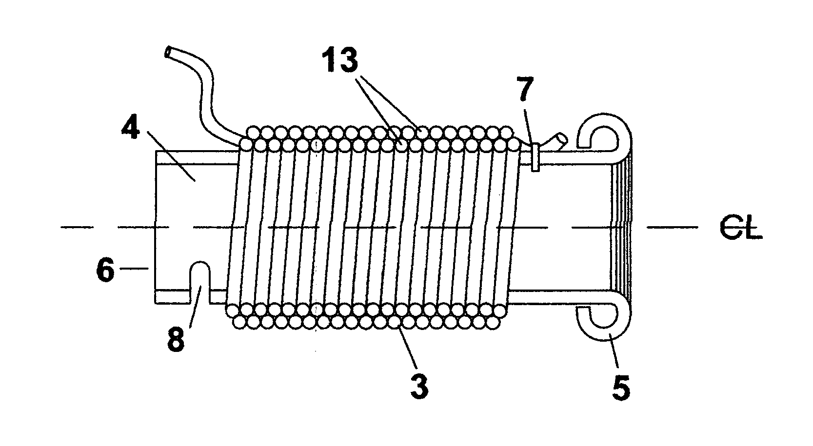 Device for the Elastic Foreshortening of Cable, Rope or other Flexible Linear Structures