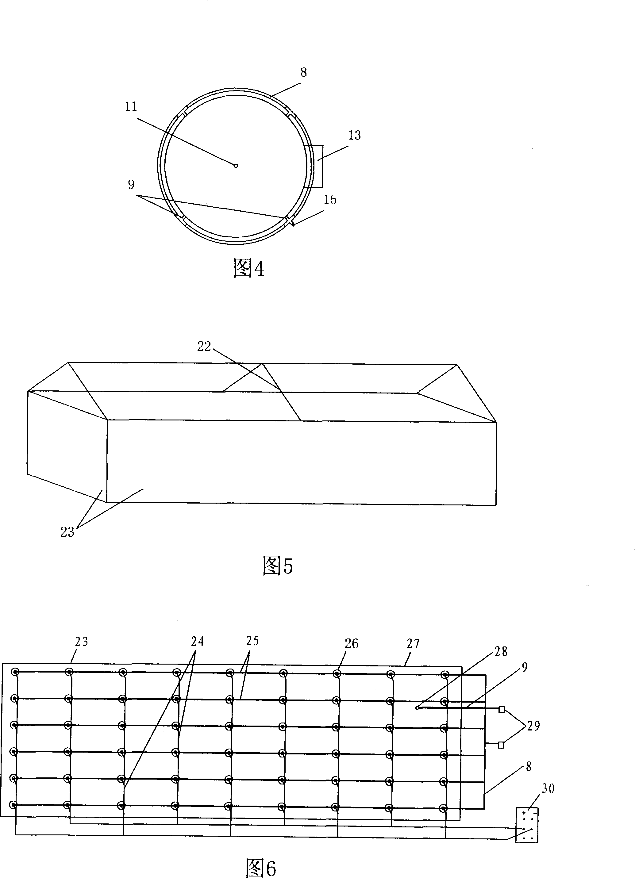 Soft soil, sludge impulse type electro-dewatering treating method and device thereof