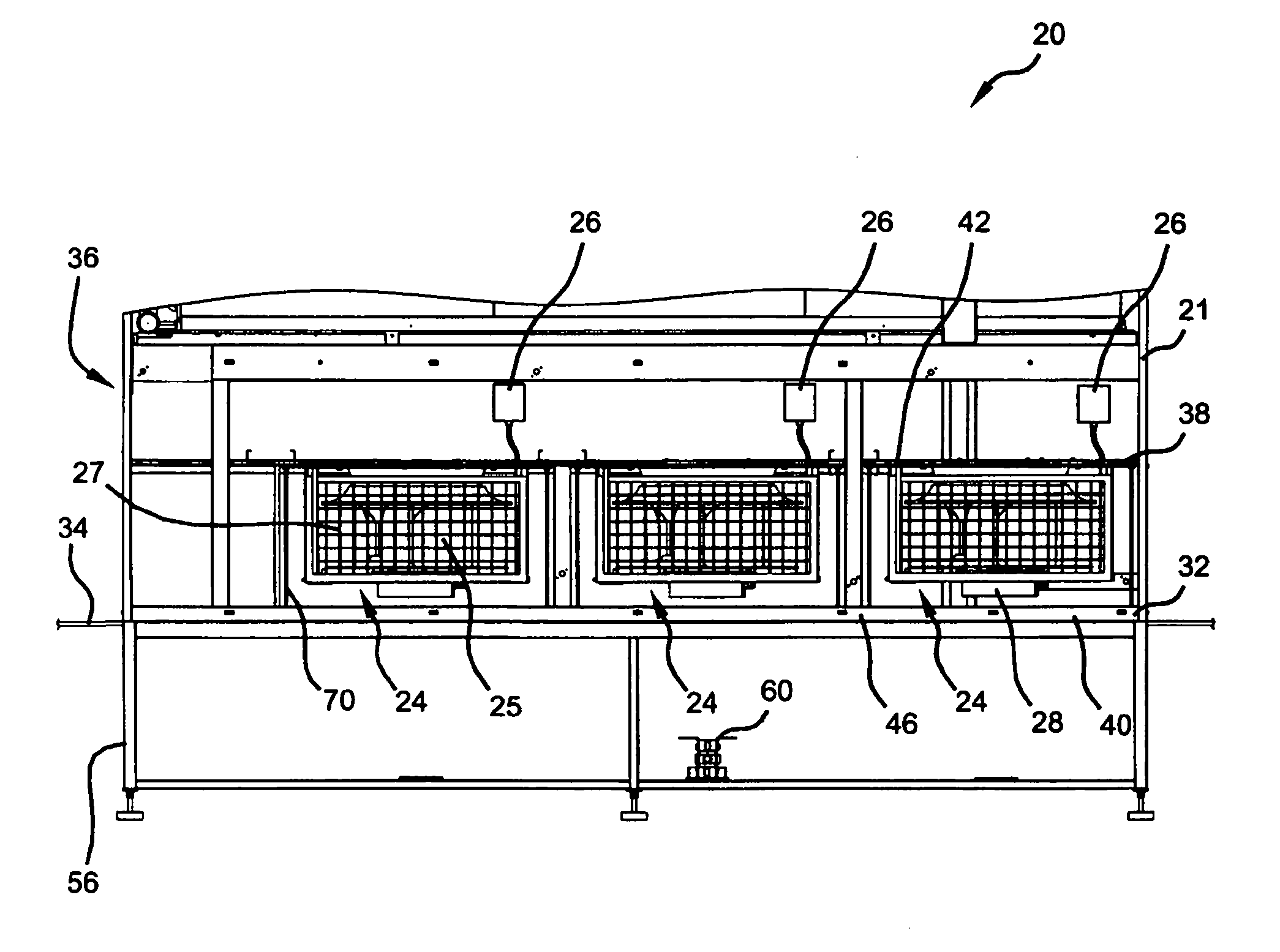 Computer room environmental conditioning unit with translatable blowers