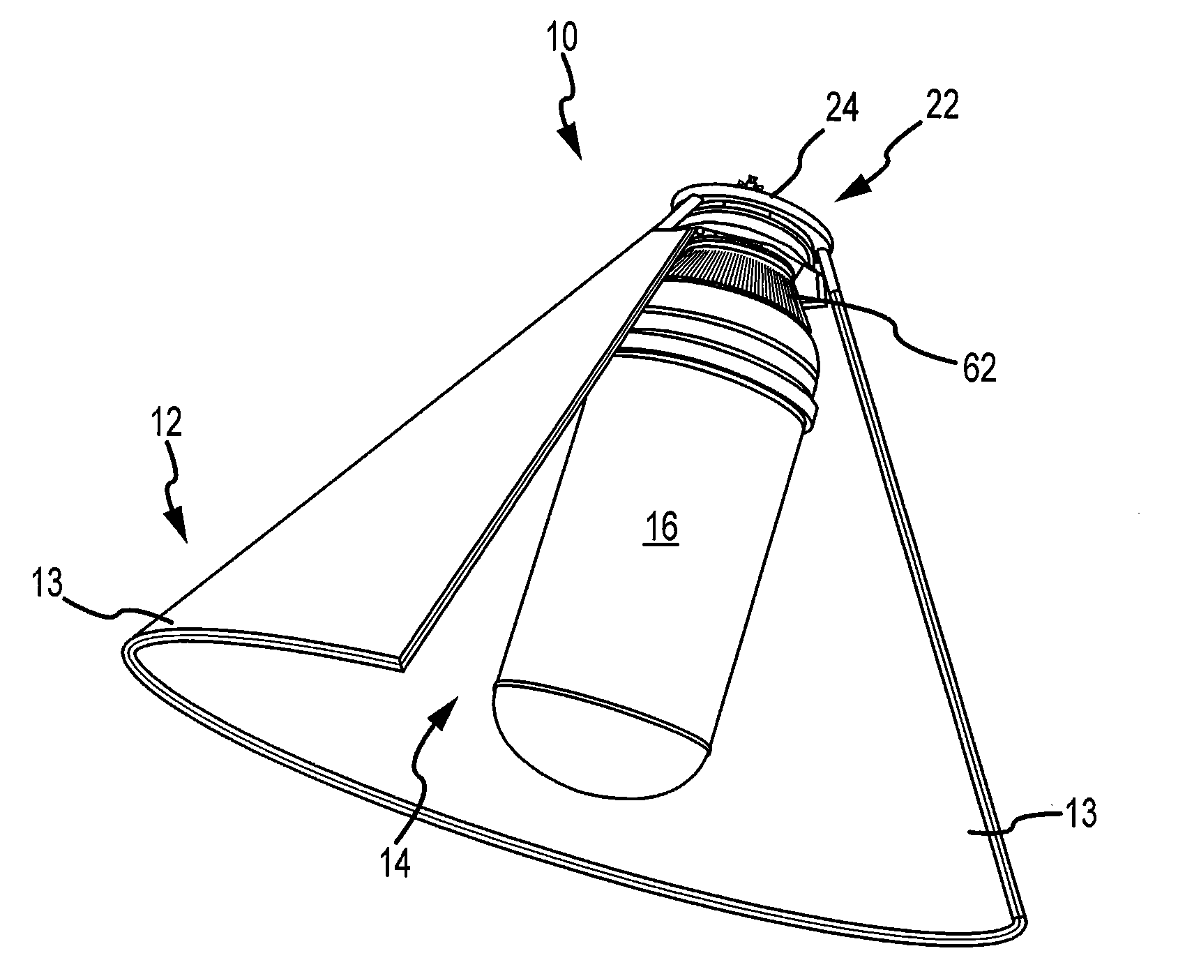 Cryogenic propellant depot and integral sunshield