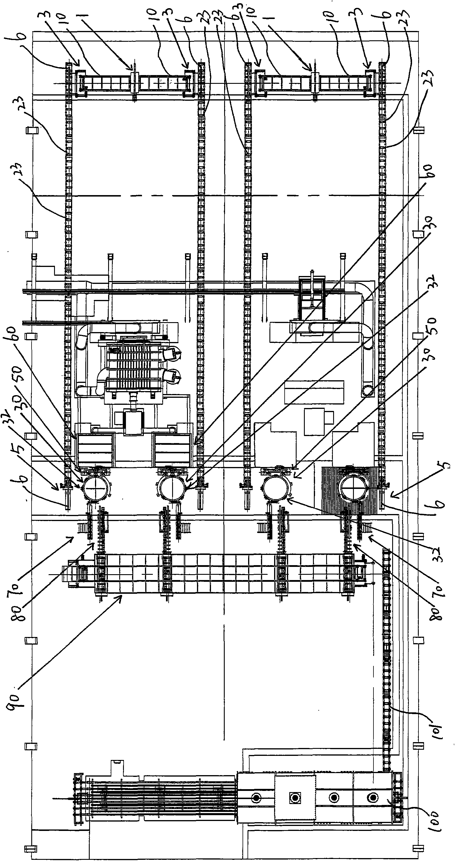 Copper and aluminium composite bar casting system