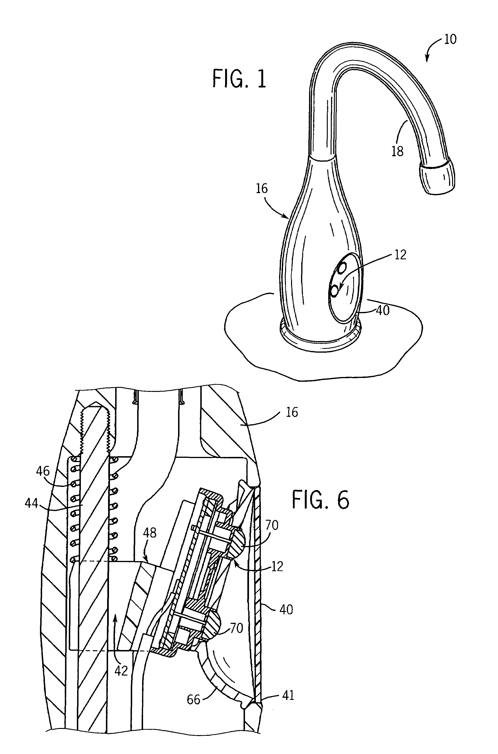 Faucet sensor mounting assembly