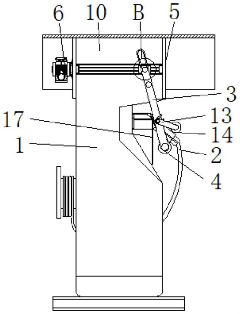 Self-circuit-breaking structure for automobile charging pile and circuit breaking method of self-circuit-breaking structure