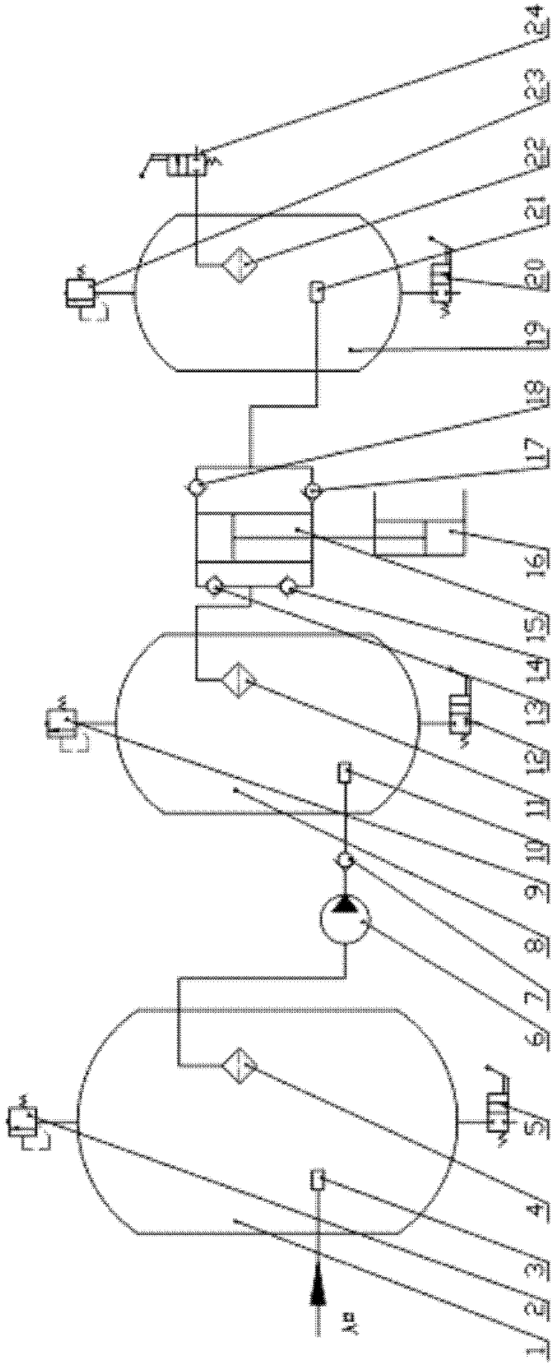 Oilfield oil well casing natural gas multi-stage compression recovery device