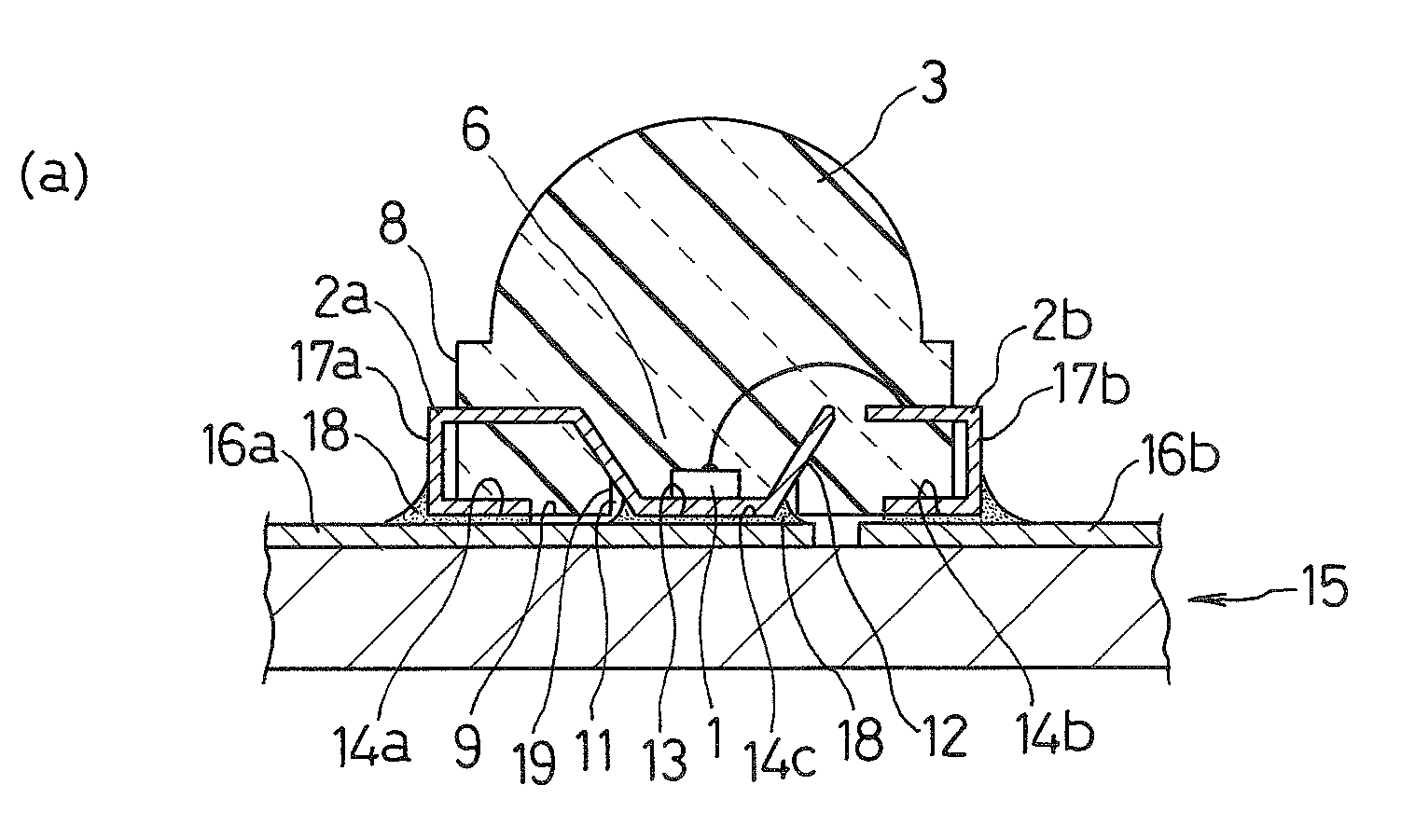 Surface mounting semiconductor device