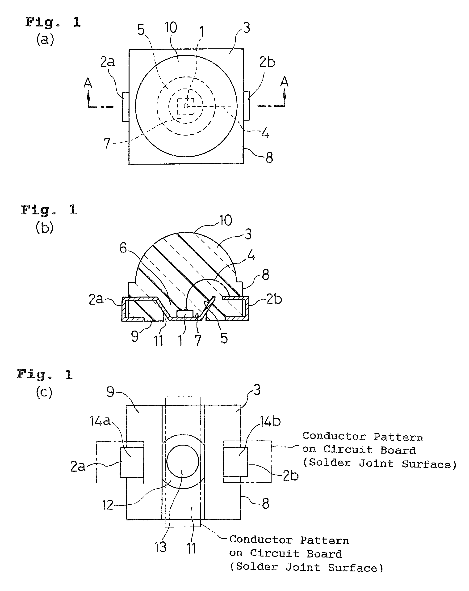 Surface mounting semiconductor device