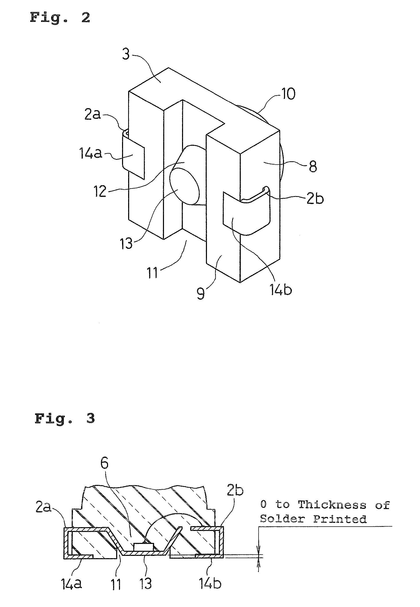 Surface mounting semiconductor device