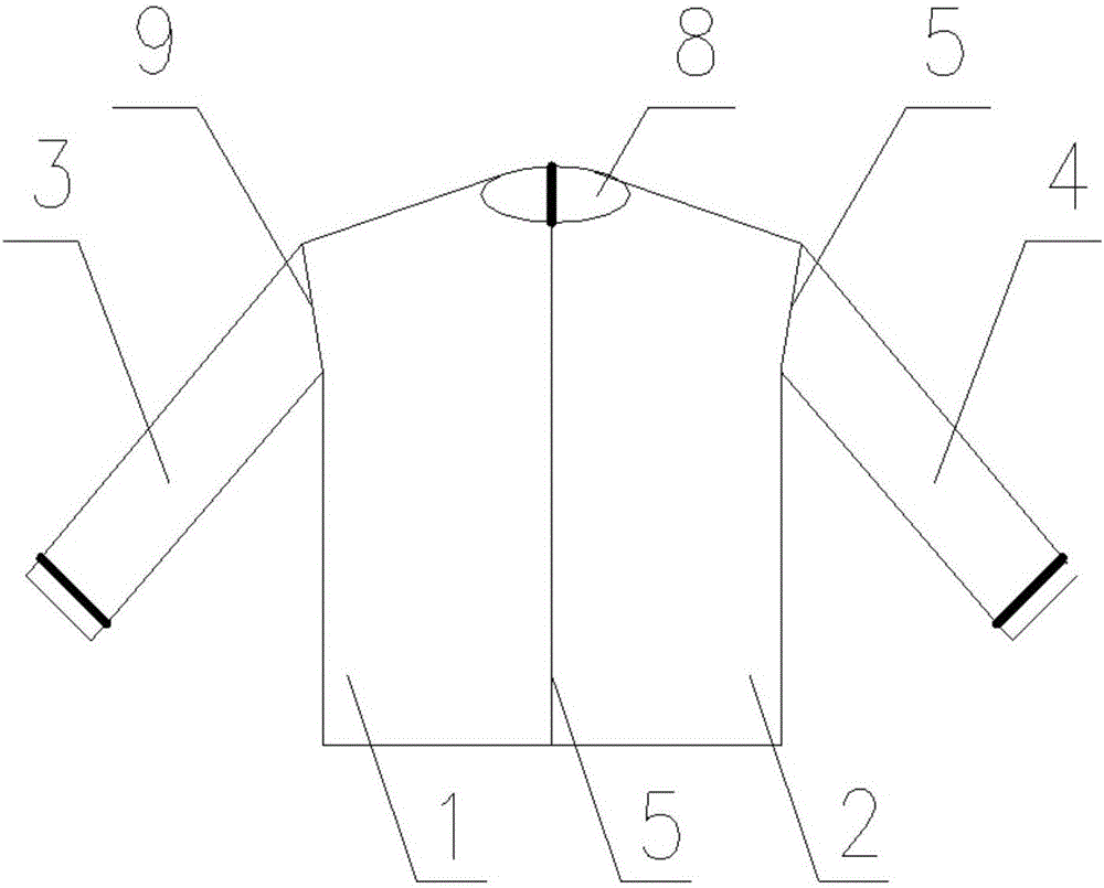 Preparation method of combined clothing