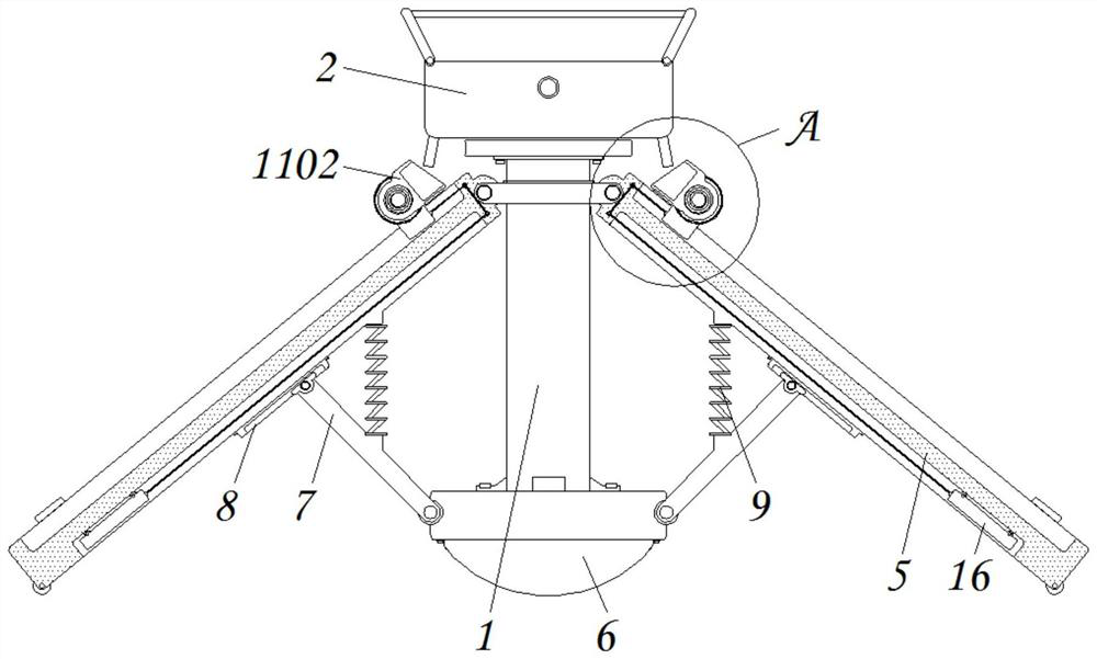 Stable solar photovoltaic panel utilizing rainwater for quantitative self-cleaning