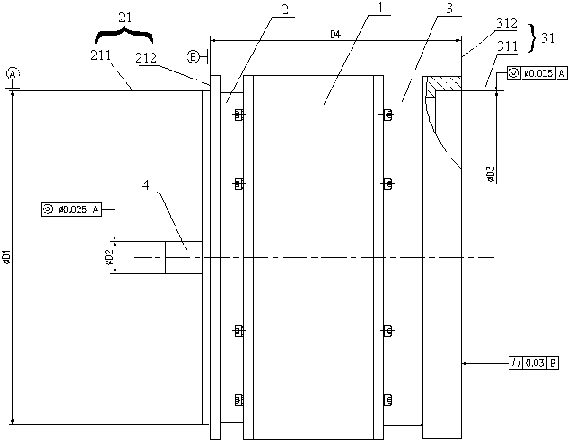 Manufacturing method for motor shell body