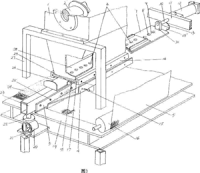 Laying off mechanism of bentonite waterproof compound felt processing machine