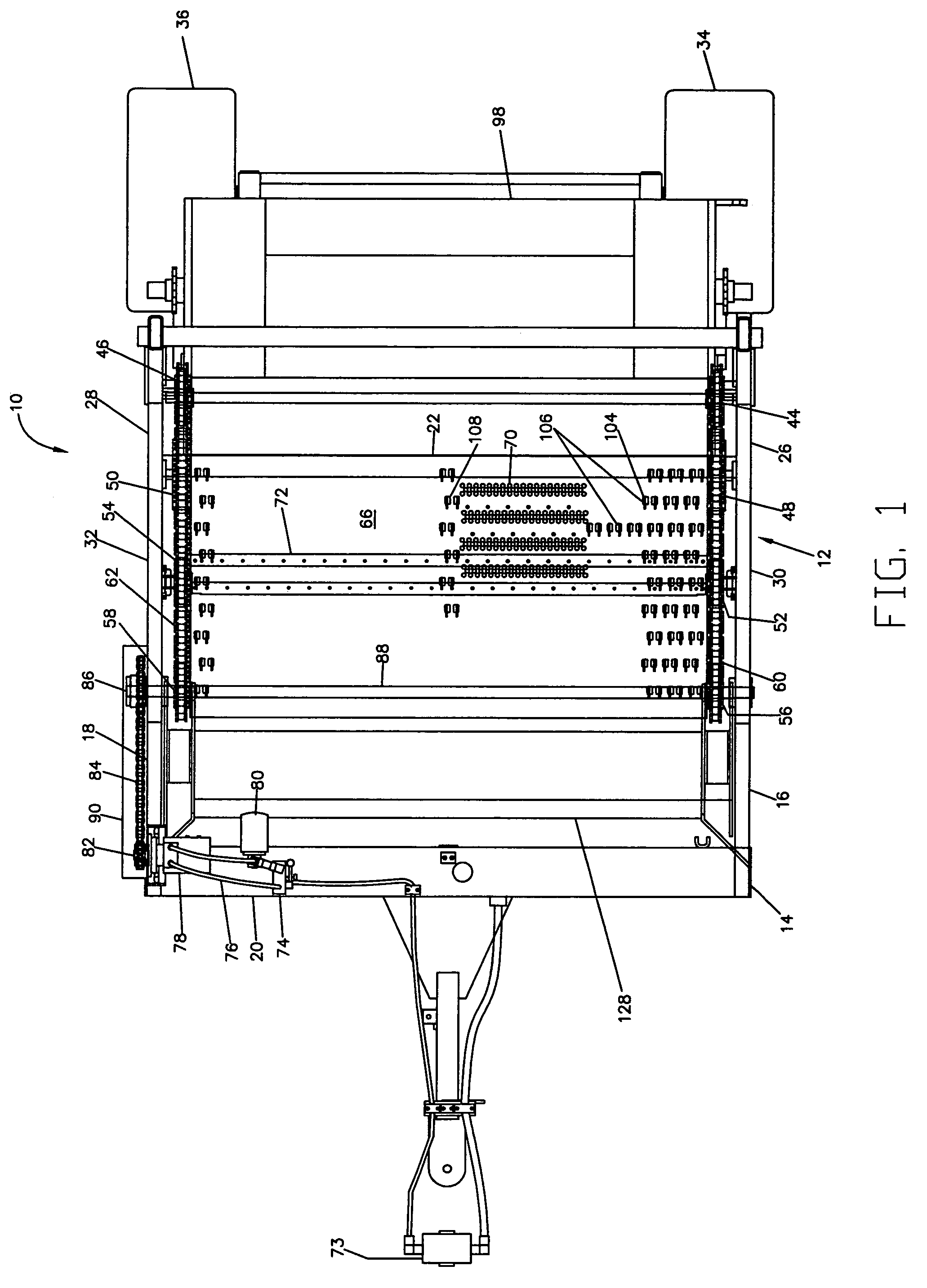 Tine raking device