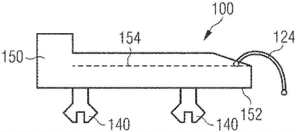 Device for connecting a light source to an electrical power supply device