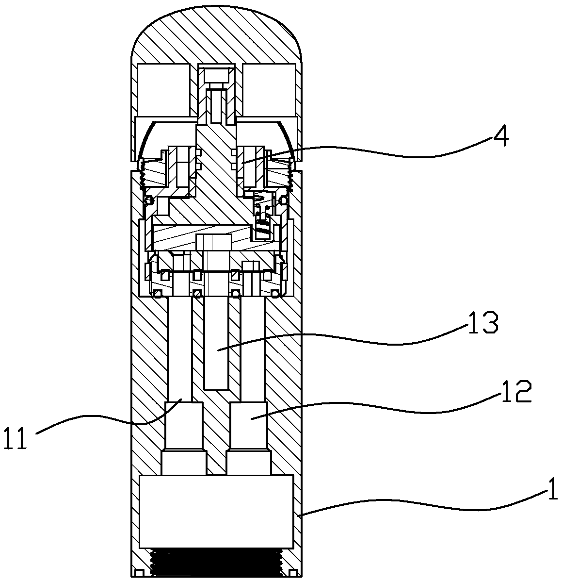 Single-handle valve water filter faucet capable of controlling cold and hot water and filter stick drinking water