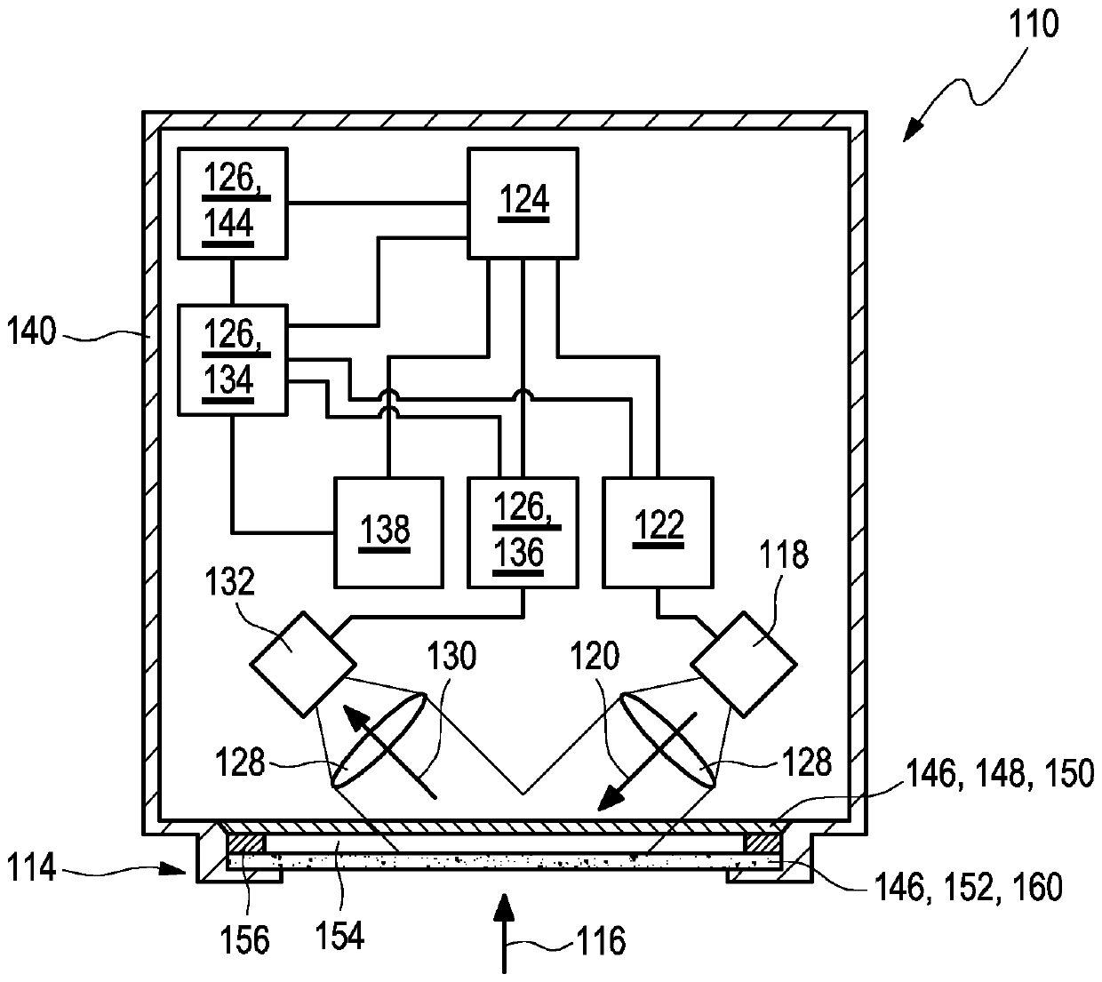 Implantable sensor element and method for detecting at least one analyte in a body fluid