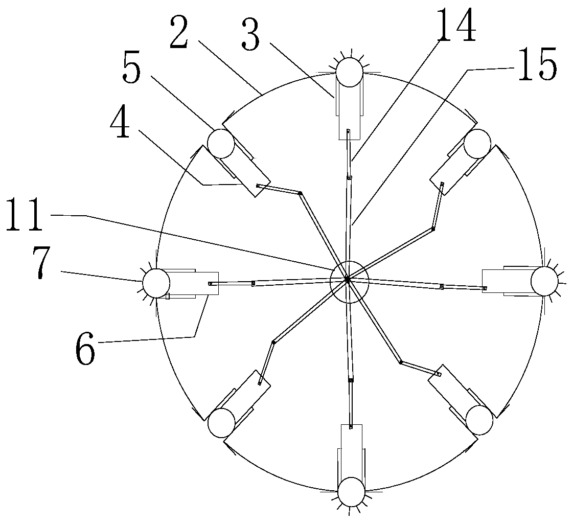 A device for cleaning the inner wall of a pipe