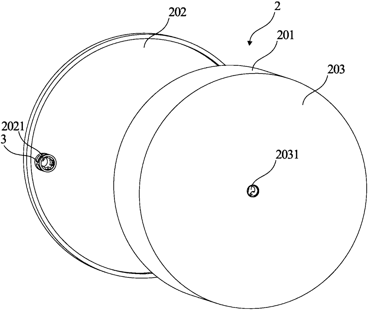 Filter water distribution structure and filter